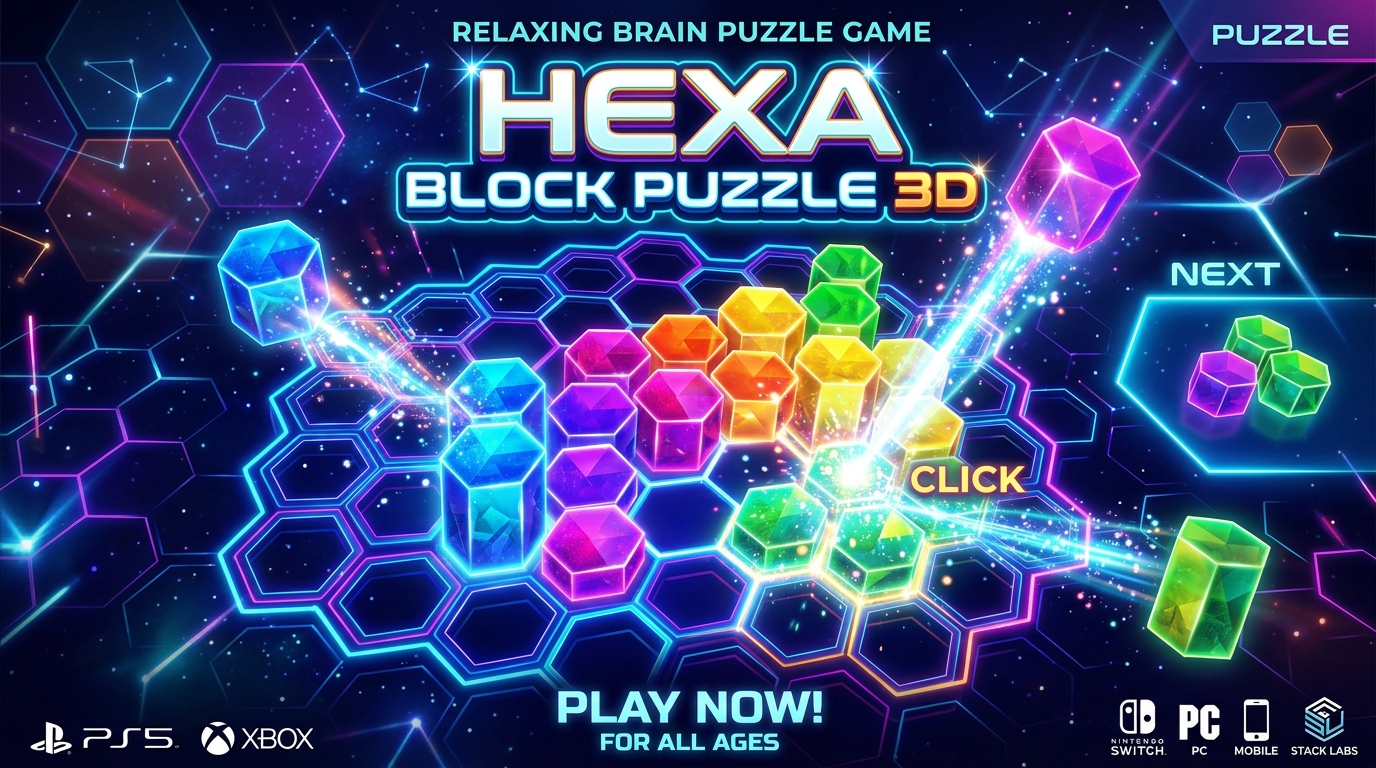 Hexa Block Puzzle 3D Honeycomb