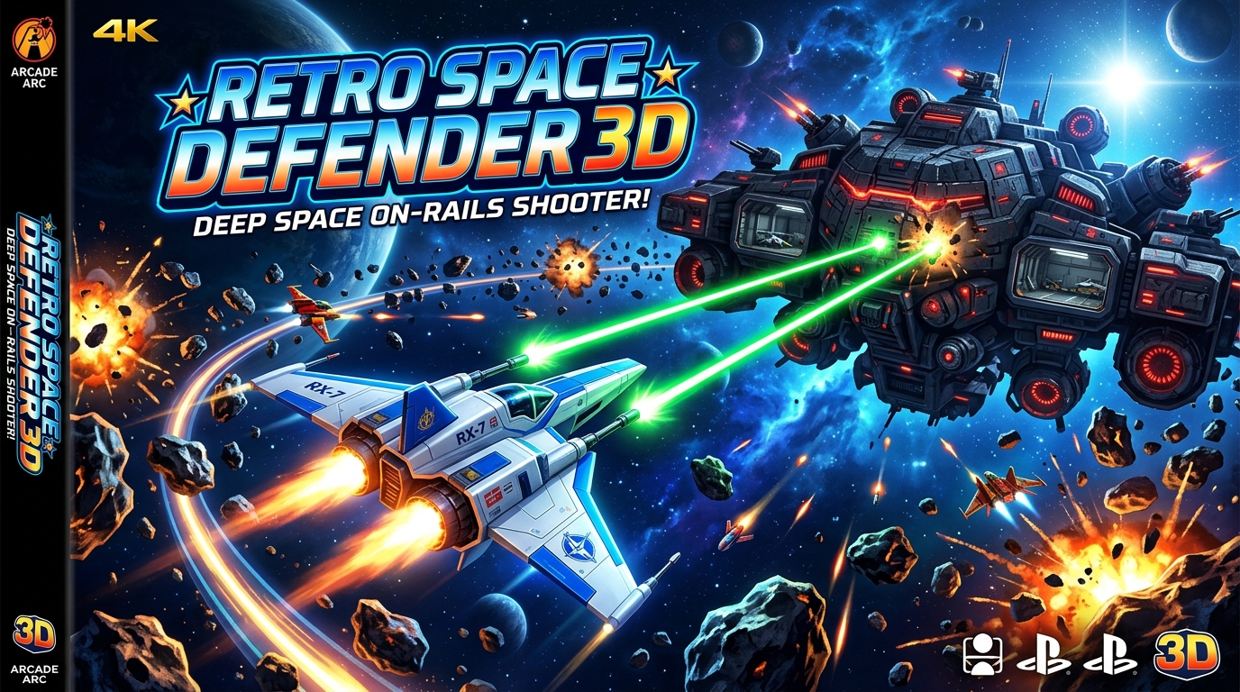 Retro Space Defender 3D