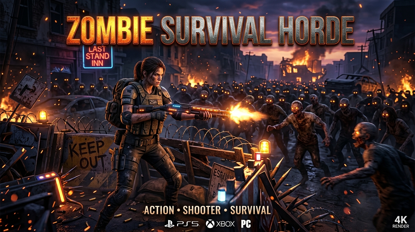 Zombie Survival Horde 30 Waves
